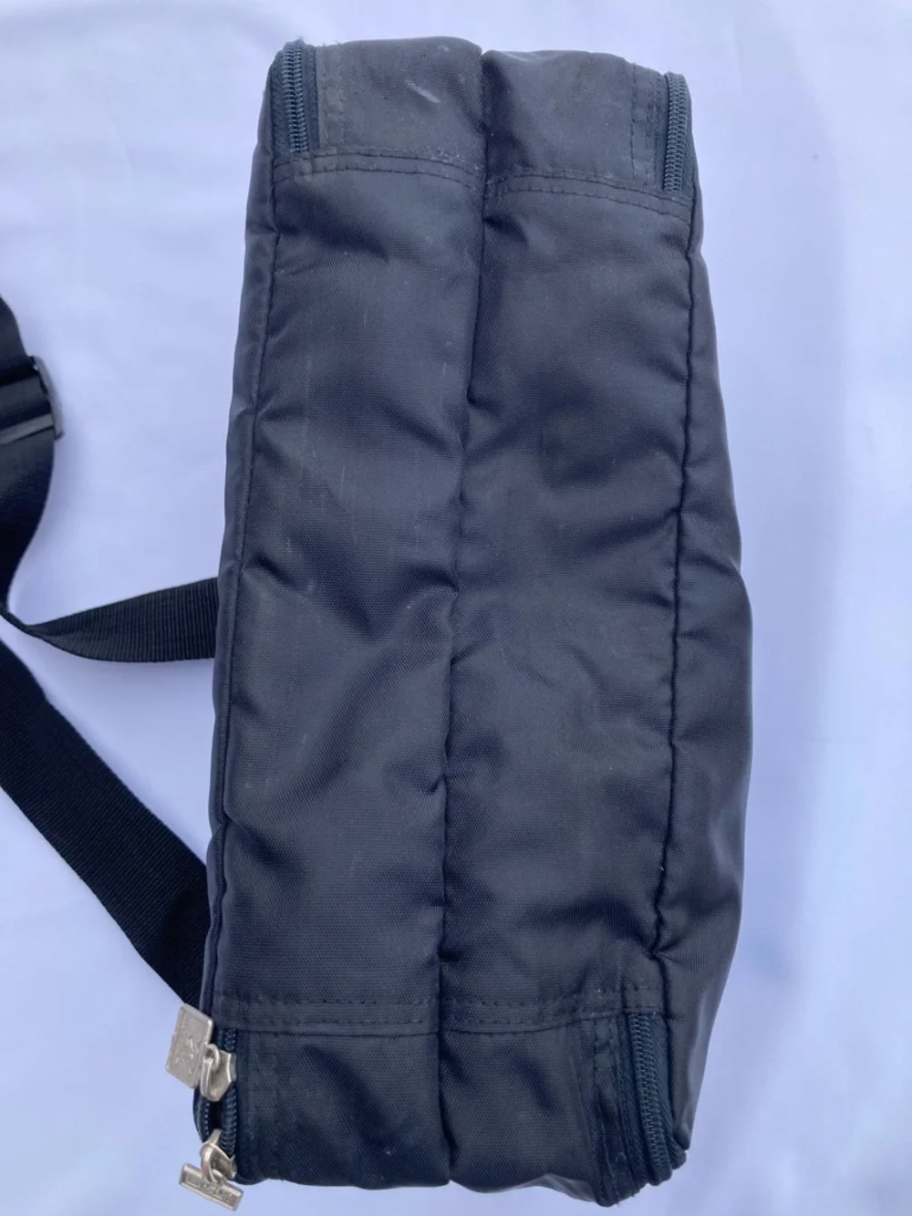 Rare Vintage 90s MTV Music Television Nylon Black Messenger Shoulder Bag Logo - Picture 7 of 12